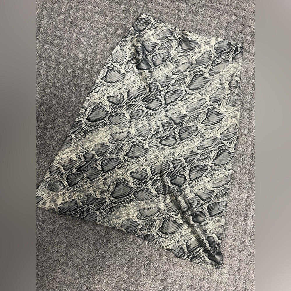 Midi snake print skirt